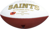 Deonte Harris New Orleans Saints Autographed White Panel Football