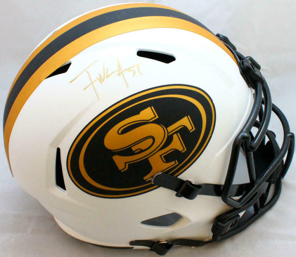 Frank Gore Autographed San Francisco 49ers F/S Lunar Speed Helmet - JSA W *Gold