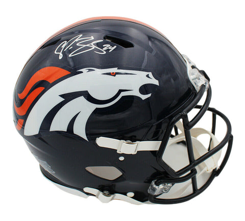 Champ Bailey Signed Denver Broncos Speed Authentic NFL Helmet