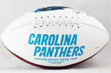 Derrick Brown Autographed Carolina Panthers Logo Football - JSA W Auth *Black