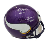 Brett Favre & Warren Moon Signed Minnesota Speed Authentic NFL Helmet w/HOF