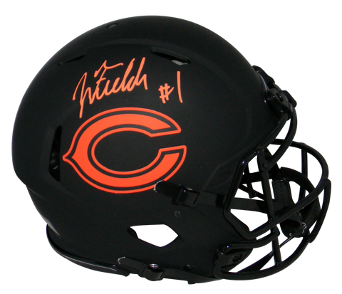 JUSTIN FIELDS AUTOGRAPHED CHICAGO BEARS ECLIPSE SPEED AUTHENTIC HELMET BECKETT
