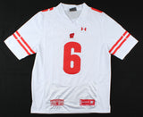 Corey Clement Signed Wisconsin Badgers Under Armour NCAA Style Jersey (JSA COA)