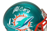 Mike Gesicki Autographed Miami Dolphins Flash Mini Helmet Beckett 34905