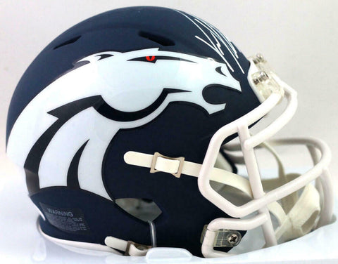 Von Miller Autographed Denver Broncos AMP Speed Mini Helmet - JSA W Auth *White