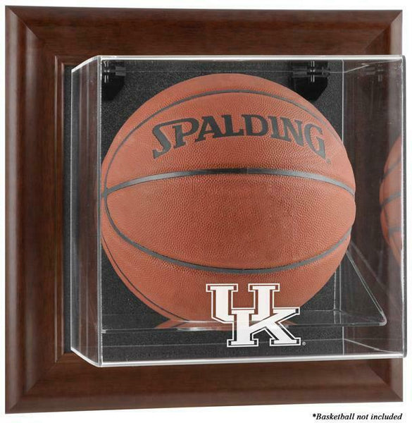 Kentucky Wildcats Brown Framed Wall-Mountable Basketball Display Case - Fanatics