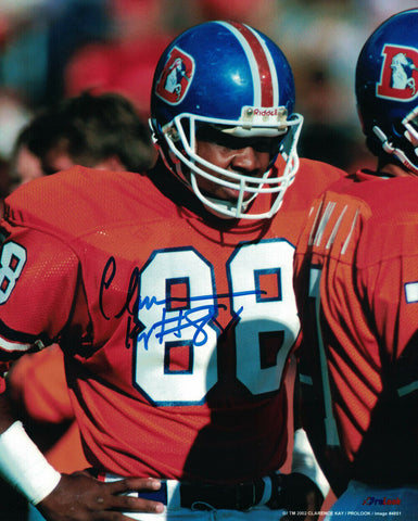 Clarence Kay Autographed/Signed Denver Broncos 8x10 Photo 24247 PF
