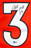 Javonte Williams Autographed Orange Pro Style Jersey- Beckett W Hologram