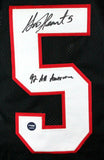 Garrison Hearst Autographed Black College Style Jersey w/All American-Prova
