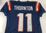 Tyquan Thornton Signed Patriots Jersey (Beckett) New England 2022 2nd Round Pck