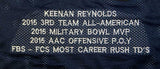 Keenan Reynolds Autographed Navy Blue College Style Stat Jersey- JSA W Auth