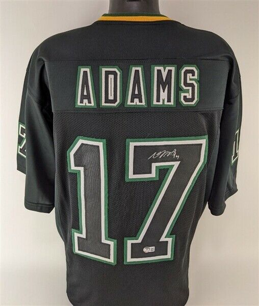 Davante Adams Authentic Signed White Color Rush Pro Style Framed Jersey BAS  Wit