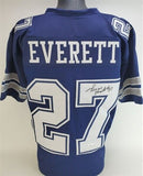 Thomas Everett Signed Dallas Cowboy Jersey (JSA COA) 2xSuper Bowl Champion D.B.