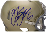 Jeremiah Owusu-Koramoah Signed Notre Dame Speed Mini Helmet Beckett 36255