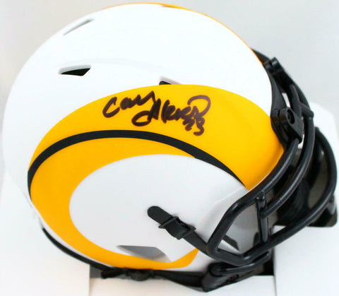 Cam Akers Autographed Los Angeles Rams Lunar Speed Mini Helmet-Beckett W Holo