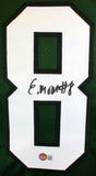 Elijah Moore Autographed Green Pro Style Jersey - Beckett W Hologram *Black