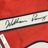 FRAMED Autographed/Signed WILLIAM PERRY Refrigerator 33x42 Orange Jersey JSA COA