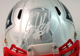 Corey Dillon Signed New England Patriots Chrome Mini Helmet - PSA Auth *White