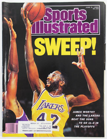 Lakers James Worthy June 5, 1989 Sports Illustrated Magazine Un-signed