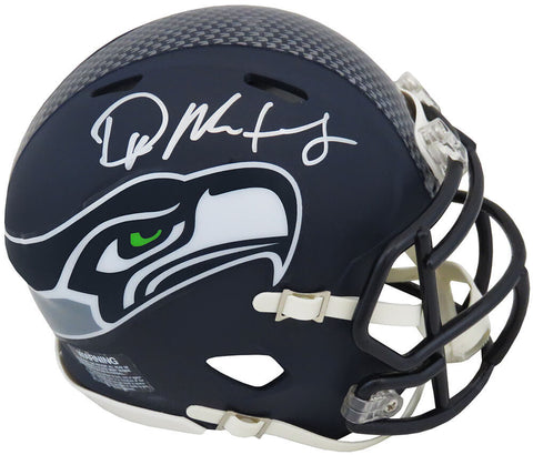 D.K. (DK) Metcalf Signed Seattle Seahawks Navy Riddell Speed Mini Helmet -SS COA