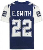 FRMD Emmitt Smith Cowboys Signed Navy Mitchell&Ness Auth 1995 Throwback Jersey