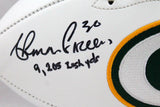 Ahman Green Autographed Green Bay Packers Logo Football w/Insc.-Beckett W Holo