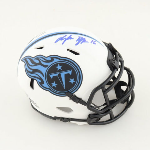 Treylon Burks Signed Tennessee Titans Lunar Eclipse Speed Mini Helmet (Beckett)
