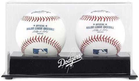 Los Angeles Dodgers Two Baseball Cube Logo Display Case - Fanatics