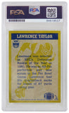 Lawrence Taylor autographed 1982 Topps In Action Rookie Card #435 (PSA/DNA)