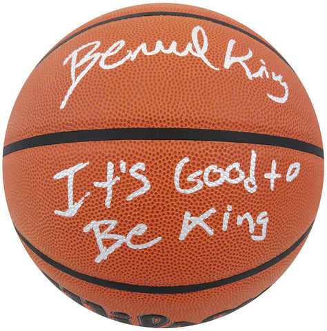 Bernard King Signed Wilson I/O NBA Basketball w/It's Good To Be King - (SS COA)