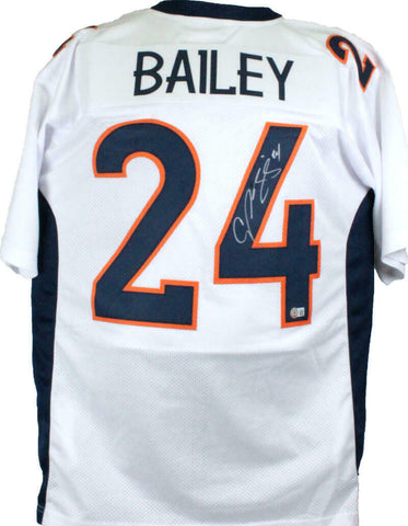 Champ Bailey Autographed White Pro Style Jersey-Beckett W Hologram *Silver