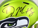DK Metcalf Autographed Seahawks F/S Flash Speed Authentic Helmet-Beckett W Holo