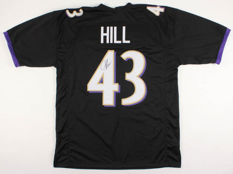 Justice Hill Signed Baltimore Ravens Jersey (JSA Rookie COA) 2019 Draft Pick RB