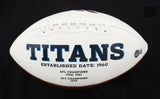 Treylon Burks Signed Tennessee Titans Logo Football (Beckett) 2022 1st Rnd Pk WR