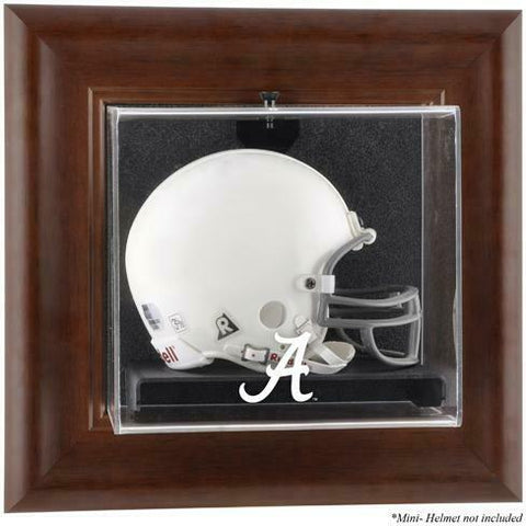 Alabama Brown Framed Wall-Mountable Mini Helmet Display Case - Fanatics