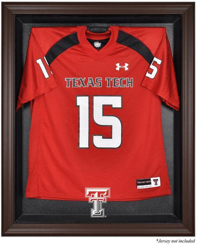 Texas Tech Red Raiders Brown Framed Logo Jersey Display Case