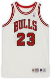 Frmd Michael Jordan Chicago Bulls Signed White Champion Jersey - Upper Deck