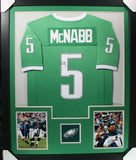 DONOVAN MCNABB (Eagles green TOWER) Signed Autographed Framed Jersey JSA