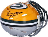 Charles Woodson Raiders/Packers Signed Half/Half Mini Helmet Packers side signed