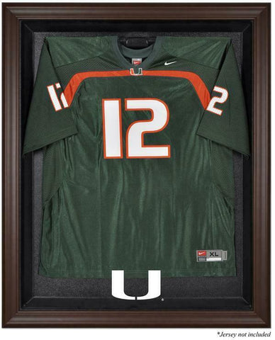 Hurricanes Brown Framed Logo Jersey Display Case - Fanatics Authentic