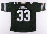 Aaron Jones Signed Green Bay Packers Green Jersey (Beckett) 2020 Pro Bowl R.B.