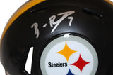 Ben Roethlisberger Signed Pittsburgh Steelers Speed Mini Helmet FAN 37800
