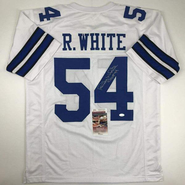 Autographed/Signed Randy White HOF 94 Dallas White Football Jersey JSA COA