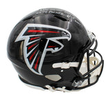 Morten Andersen Signed Atlanta Falcons Speed Authentic Helmet With 3 Insc