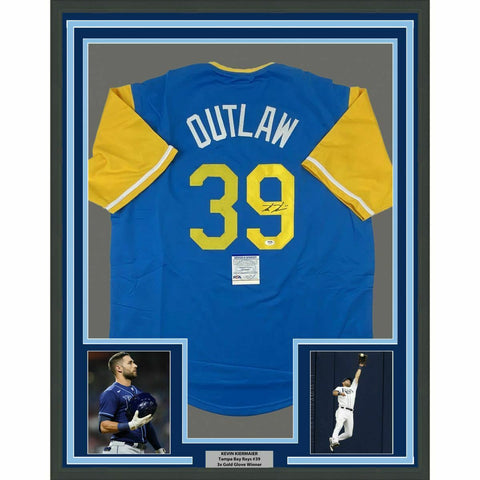 FRAMED Autographed/Signed KEVIN KIERMAIER 33x42 Tampa Bay OUTLAW Jersey PSA COA