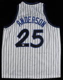 Nick Anderson Signed Magic Jersey (PSA COA) 1989 1st Ever Draft Pick by Orlando