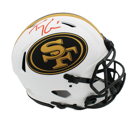 Trey Lance Signed San Francisco 49ers Speed Authentic Lunar NFL Helmet