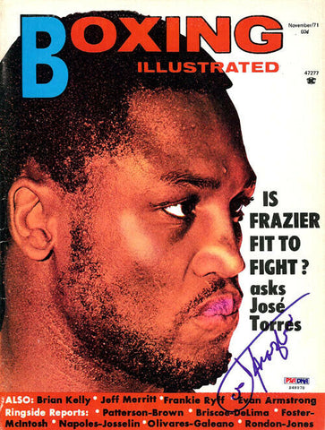 Joe Frazier Autographed Signed Boxing Illustrated Magazine Cover PSA/DNA #S48978