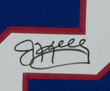 Jim Kelly Signed Framed Custom Blue Football Jersey JSA ITP