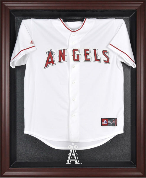 Angels Mahogany Framed Logo Jersey Display Case-Fanatics Authentic